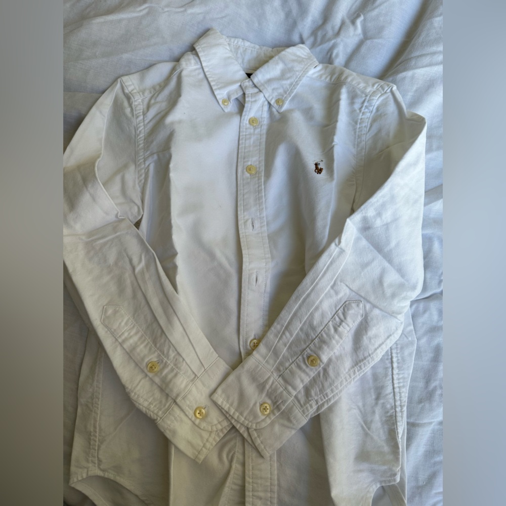 Ralph Lauren’s Iconic White Oxford Shirt in Size Small (8)